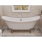 Anzzi Belissima 69.29 in Double Slipper Acrylic Claw Foot Tub in White FT-CF130FAFT-CH - alternate 1